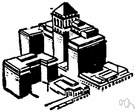 civic center - a center where the members of a community can gather for social or cultural activities