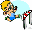 hurdle race - a footrace in which contestants must negotiate a series of hurdles