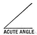 acute - of an angle