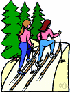 cross-country skiing - the sport of skiing across the countryside (rather than downhill)