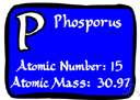 phosphorus - a multivalent nonmetallic element of the nitrogen family that occurs commonly in inorganic phosphate rocks and as organic phosphates in all living cells