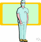 gown - protective garment worn by surgeons during operations