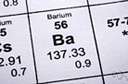 Ba - a soft silvery metallic element of the alkali earth group