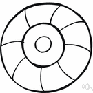 toroidal - of or relating to or shaped like a toroid