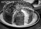 angel food cake - a light sponge cake made without egg yolks