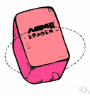 eraser - an implement used to erase something