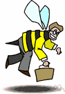 busy bee - an alert and energetic person