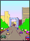 expressway - a broad highway designed for high-speed traffic