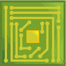printed circuit - computer circuit consisting of an electronic sub-assembly