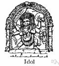 idol worship - the worship of idols