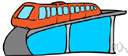 monorail - a railway having a single track
