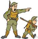 militarize - lend a military character to (a country), as by building up a military force