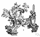 rococo - fanciful but graceful asymmetric ornamentation in art and architecture that originated in France in the 18th century