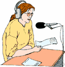 radio news - a radio broadcast of news