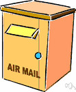 air mail - mail that is sent by air transport
