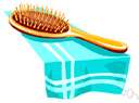hairbrush - a brush used to groom a person's hair