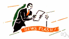 flash - a short news announcement concerning some on-going news story
