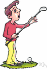 golf player - someone who plays the game of golf