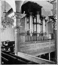 organ loft - a gallery occupied by a church organ
