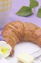 croissant - very rich flaky crescent-shaped roll