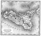 Tyrrhenian Sea - an arm of the Mediterranean between Italy and the islands of Corsica and Sardinia and Sicily