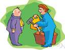bagman - a salesman who travels to call on customers