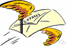 express - mail that is distributed by a rapid and efficient system