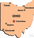 Cincinnati - a city in southern Ohio on the Ohio river