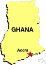 Accra - the capital and largest city of Ghana with a deep-water port