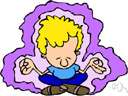 meditate - think intently and at length, as for spiritual purposes