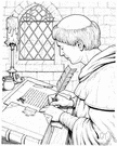 tonsure - the shaved crown of a monk's or priest's head