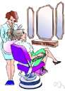 beauty parlor - a shop where hairdressers and beauticians work