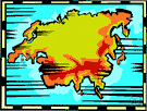 Eurasia - the land mass formed by the continents of Europe and Asia