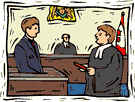 courtroom - a room in which a lawcourt sits