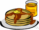 hot cake - a flat cake of thin batter fried on both sides on a griddle