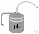 oil - a slippery or viscous liquid or liquefiable substance not miscible with water