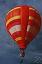 balloon - large tough nonrigid bag filled with gas or heated air