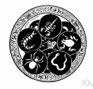 zodiacal - relating to or included in the zodiac