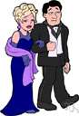 togged up - dressed in fancy or formal clothing