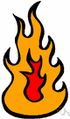 fire - the process of combustion of inflammable materials producing heat and light and (often) smoke