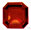 jacinth - a red transparent variety of zircon used as a gemstone