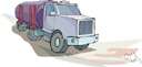 tank car - a freight car that transports liquids or gases in bulk