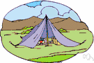 field tent - a canvas tent for use in the field