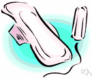 sanitary towel - a disposable absorbent pad (trade name Kotex)