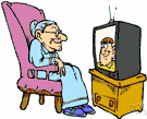 tv - an electronic device that receives television signals and displays them on a screen