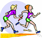 relay race - a race between teams