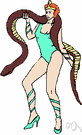striptease - a performer who provides erotic entertainment by undressing to music