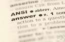 answer - a statement (either spoken or written) that is made to reply to a question or request or criticism or accusation