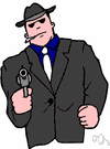 gangster - a criminal who is a member of gang