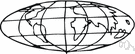 ellipsoid of revolution - a shape that is generated by rotating an ellipse around one of its axes